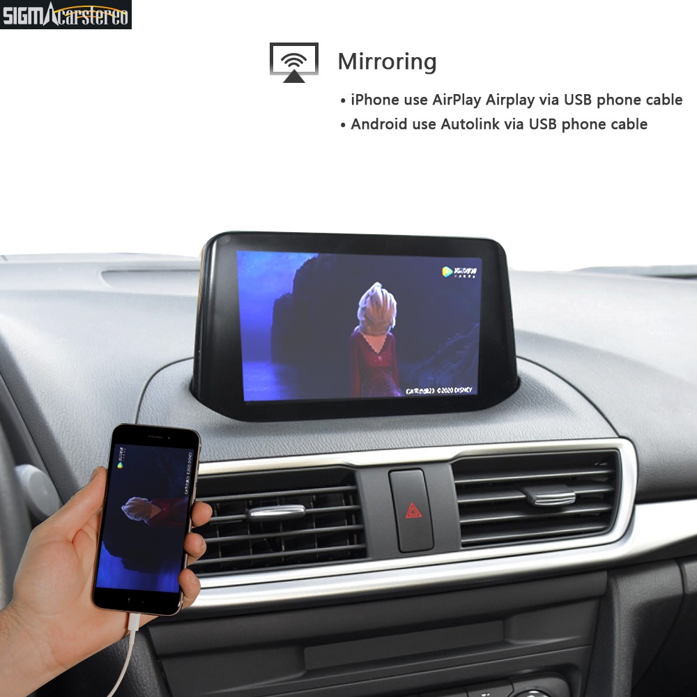 Mazda 2013-2019 models Angsela Wireless CarPlay AndroidAuto Smart Module 